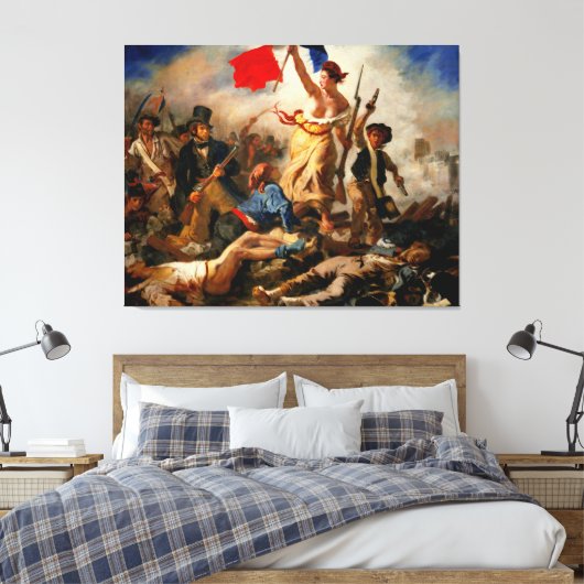EUGENE DELACROIX Vrijheid Leading the People 1830 Canvas Afdruk (Insitu (Slaapkamer))