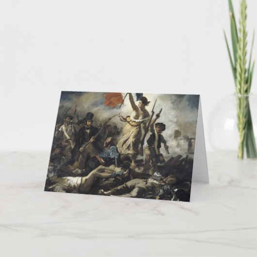 Eugene Delacroix - Vrijheidsleider Kaart (Voorkant)