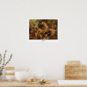 Eugène Delacroix Zedign Art Poster #11 (Keuken)