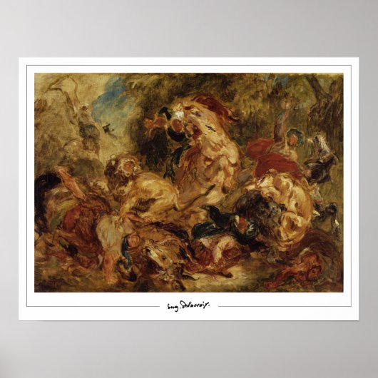 Eugène Delacroix Zedign Art Poster #11 (Voorkant)