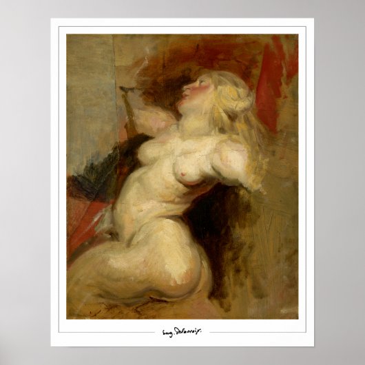 Eugène Delacroix Zedign Art Poster #118 (Voorkant)