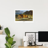 Eugène Delacroix Zedign Art Poster #157 (Thuiskantoor)