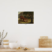 Eugène Delacroix Zedign Art Poster #16 (Keuken)