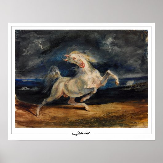 Eugène Delacroix Zedign Art Poster #175 (Voorkant)