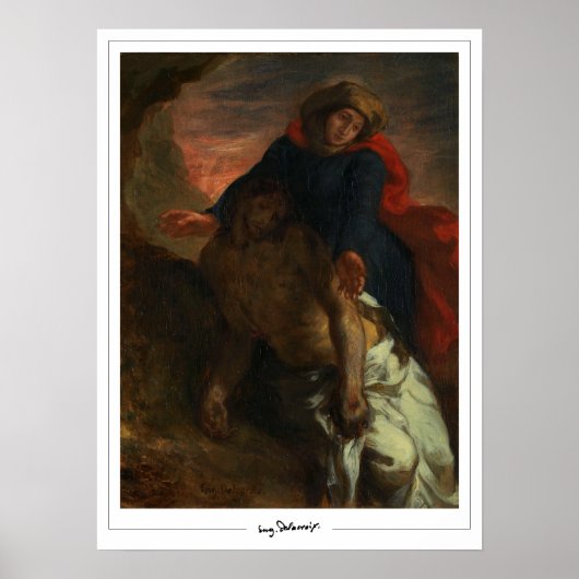 Eugène Delacroix Zedign Art Poster #249 (Voorkant)