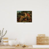 Eugène Delacroix Zedign Art Poster #28 (Keuken)