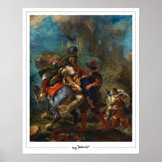 Eugène Delacroix Zedign Art Poster #3 (Voorkant)