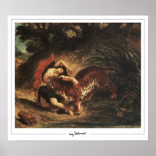 Eugène Delacroix Zedign Art Poster #310 (Voorkant)