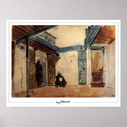 Eugène Delacroix Zedign Art Poster #339 (Voorkant)
