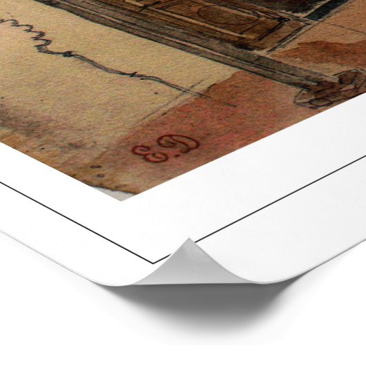 Eugène Delacroix Zedign Art Poster #339 (Hoek)