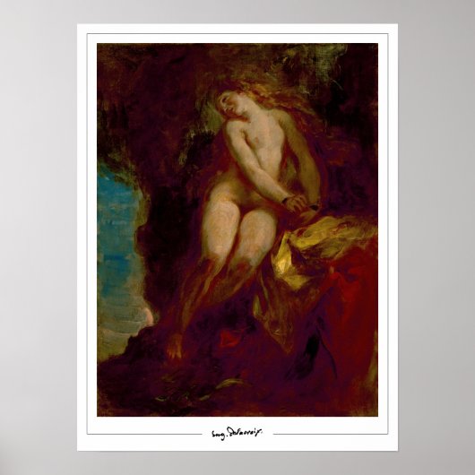 Eugène Delacroix Zedign Art Poster #483 (Voorkant)