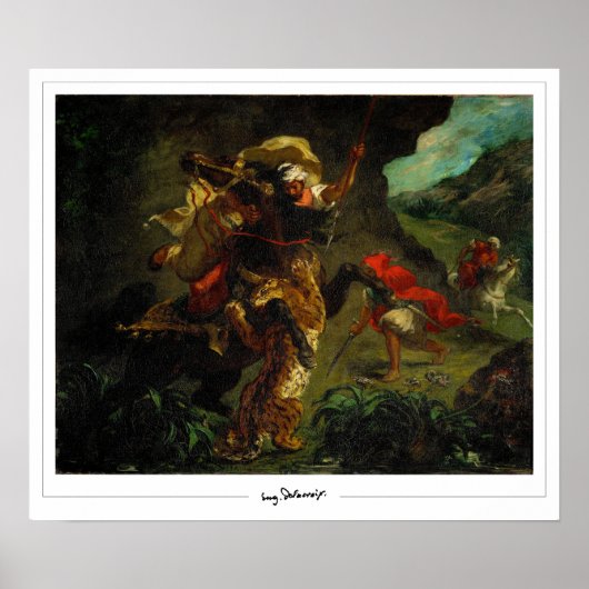 Eugène Delacroix Zedign Art Poster #5 (Voorkant)