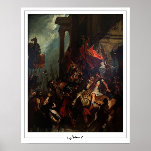 Eugène Delacroix Zedign Art Poster #560 (Voorkant)