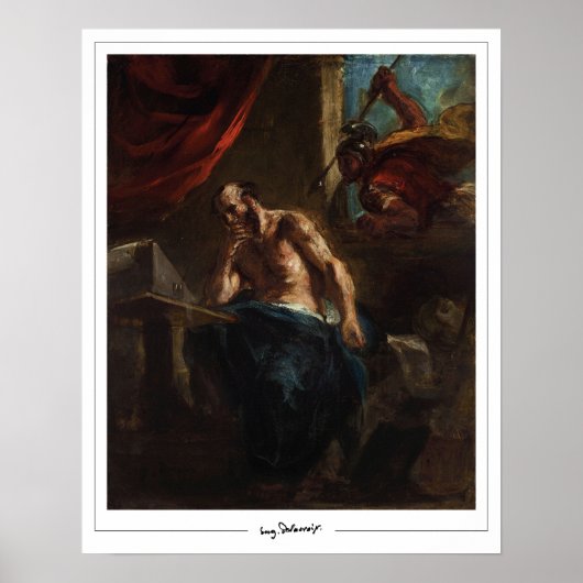 Eugène Delacroix Zedign Art Poster #590 (Voorkant)