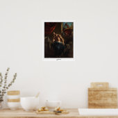 Eugène Delacroix Zedign Art Poster #590 (Keuken)