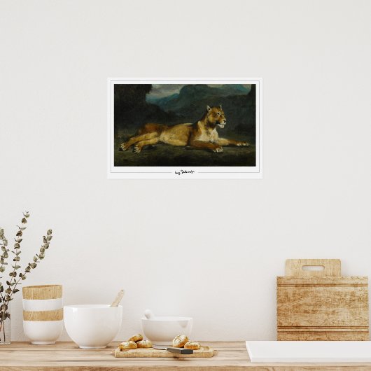 Eugène Delacroix Zedign Art Poster #603 (Keuken)
