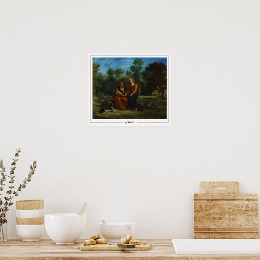 Eugène Delacroix Zedign Art Poster #627 (Keuken)