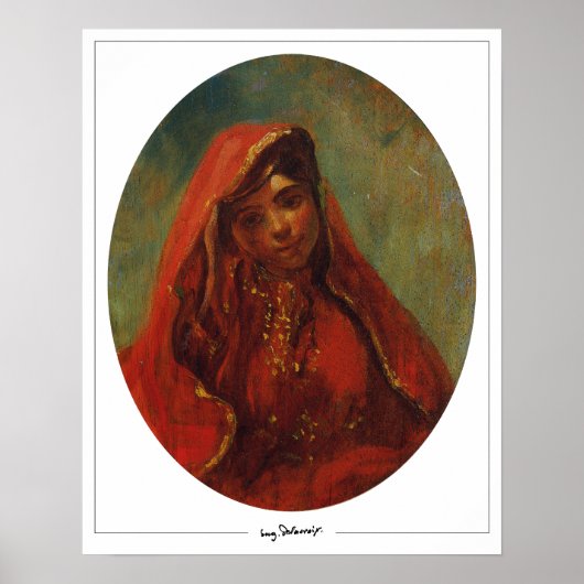 Eugène Delacroix Zedign Art Poster #674 (Voorkant)