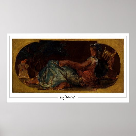 Eugène Delacroix Zedign Art Poster #699 (Voorkant)