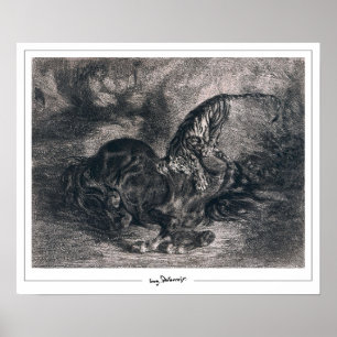 Eugène Delacroix Zedign Kunstposter #490 Poster