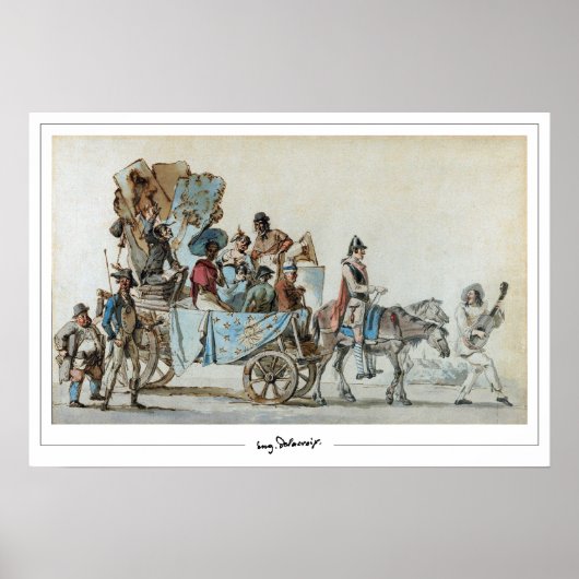 Eugène Delacroix Zedign Kunstposter #644 Poster (Voorkant)