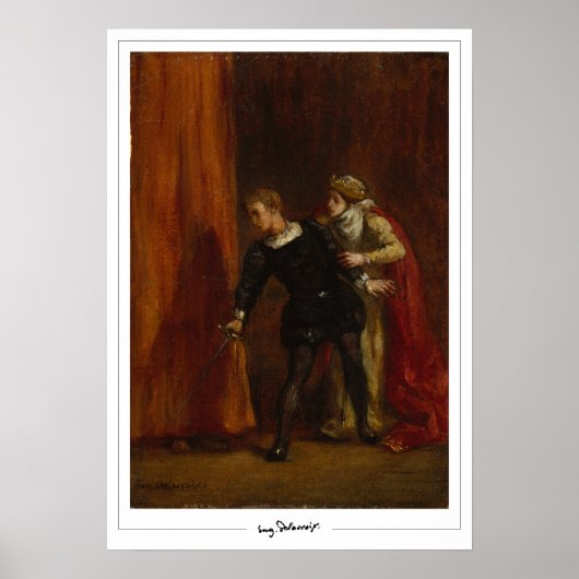 Eugène Delacroix Zedign Kunstposter #716 Poster (Voorkant)