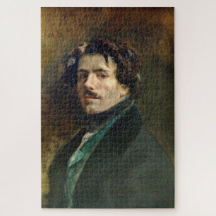 Eugène Delacroix: Zelfportret met groene vest Legpuzzel