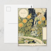 Eugène Grasset août Briefkaart (Voorkant / Achterkant)