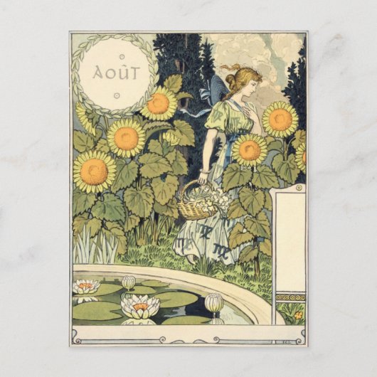 Eugène Grasset août Briefkaart (Voorkant)