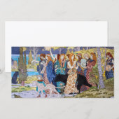 Eugene Grasset - Harmonie decoratief paneel Bedankkaart (Voorkant / Achterkant)