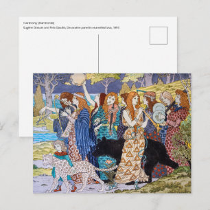 Eugene Grasset - Harmonie decoratief paneel Briefkaart