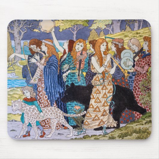Eugene Grasset - Harmonie decoratief paneel Muismat (Voorkant)