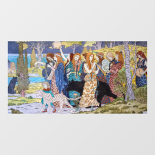 Eugene Grasset - Harmonie decoratief paneel Raamsticker