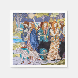 Eugene Grasset - Harmonie decoratief paneel Servet