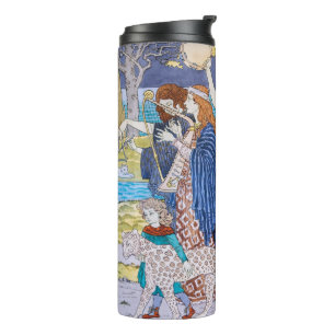 Eugene Grasset - Harmonie decoratief paneel Thermosbeker