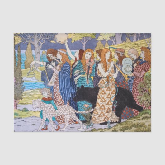 Eugene Grasset - Harmonie decoratief paneel Tissuepapier (Voorkant)