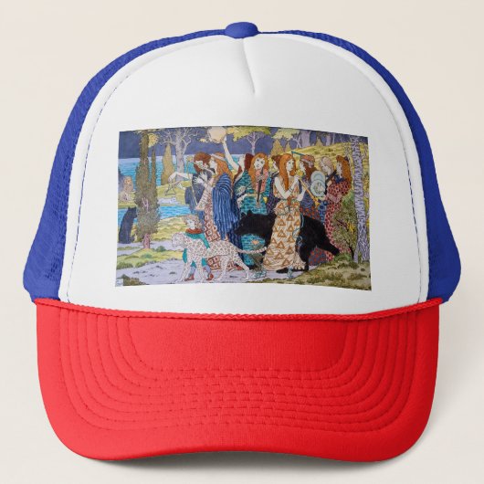 Eugene Grasset - Harmonie decoratief paneel Trucker Pet (Voorkant)