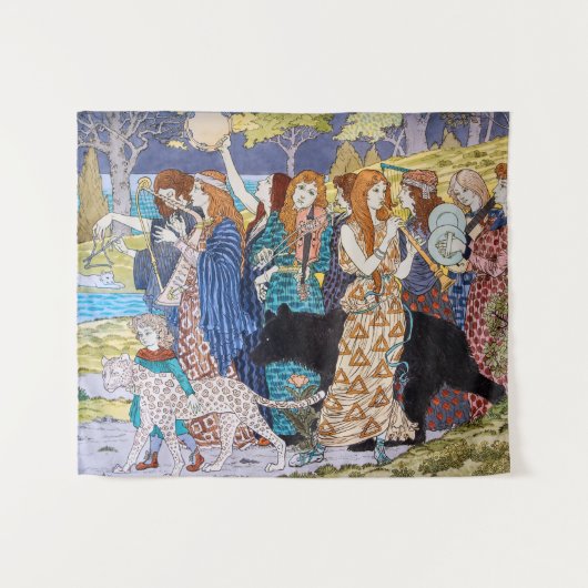 Eugene Grasset - Harmonie decoratief paneel Wandkleed (Voorkant (horizontaal))