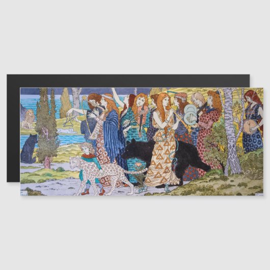 Eugene Grasset - Harmonie Magnetische Kaart (Voorkant / Achterkant)