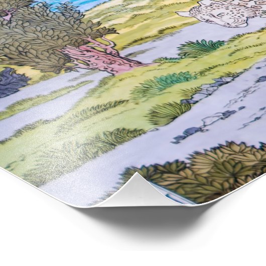 Eugene Grasset - Harmonieus decoratief paneel Foto Afdruk