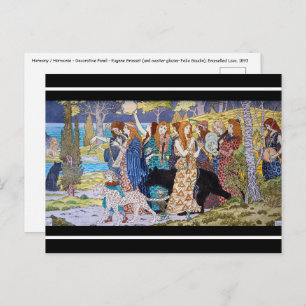 Eugene Grasset - Harmony Decorative Panel Briefkaart