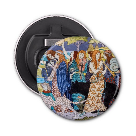 Eugene Grasset - Harmony Decorative Panel Button Flesopener (Voorkant)