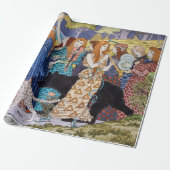 Eugene Grasset - Harmony Decorative Panel Cadeaupapier (Uitgerold)