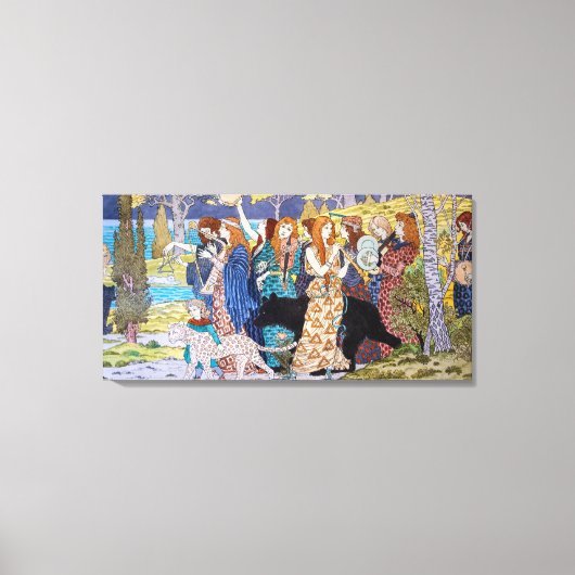 Eugene Grasset - Harmony Decorative Panel Canvas Afdruk (Voorkant)