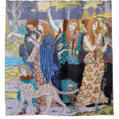 Eugene Grasset - Harmony Decorative Panel Douchegordijn (Voorkant)