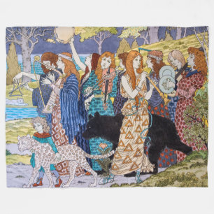Eugene Grasset - Harmony Decorative Panel Fleece Deken