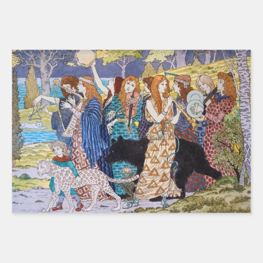 Eugene Grasset - Harmony Decorative Panel Inpakpapier Vel (Voorkant 2)