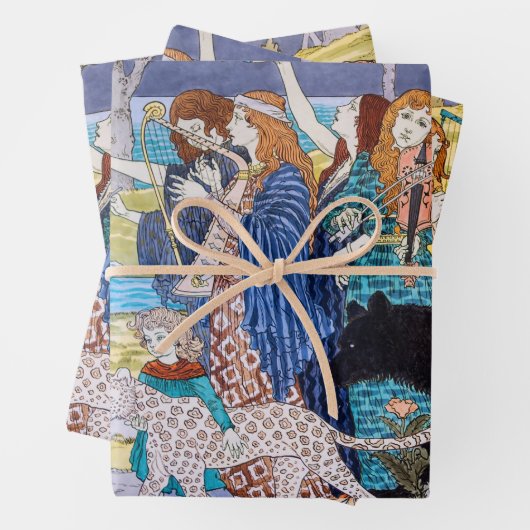 Eugene Grasset - Harmony Decorative Panel Inpakpapier Vel (In situ)