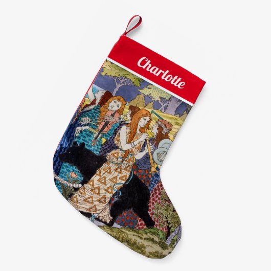 Eugene Grasset - Harmony Decorative Panel Kleine Kerstsok (Voorkant (Hangend))