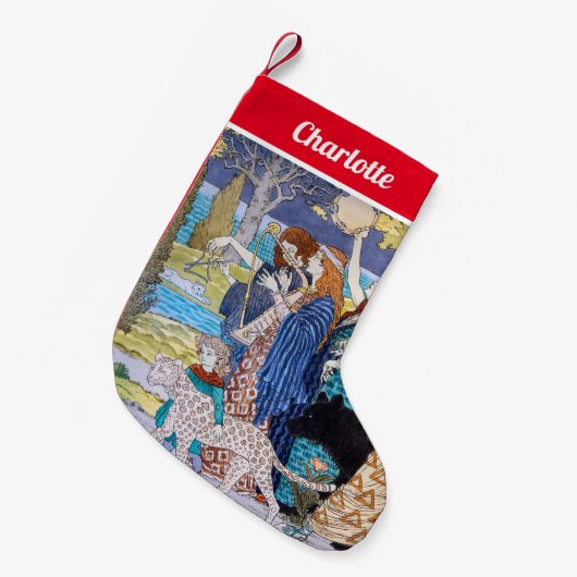 Eugene Grasset - Harmony Decorative Panel Kleine Kerstsok (Voorkant (Hangend))